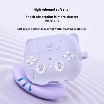 Защитный чехол для наушников, износостойкий, устойчивый к царапинам, портативный дизайн, ударопоглощающий, пылезащитный чехол для SamsungGalaxy Buds 3/3pro фиолетовый