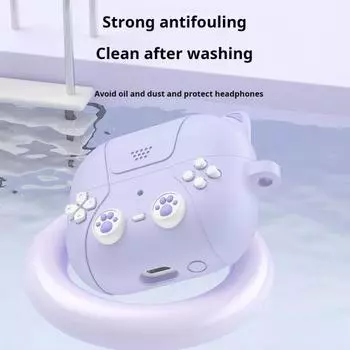 Защитный чехол для наушников, износостойкий, устойчивый к царапинам, портативный дизайн, ударопоглощающий, пылезащитный чехол для SamsungGalaxy Buds 3/3pro фиолетовый