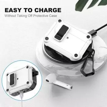 Защитный чехол для наушников, надежные замки, полная защита с подвесной пряжкой, чехлы для наушников AirPods Pro 2-го поколения 1 жёлтый