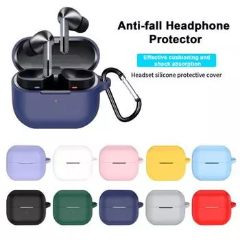 Защитный чехол для наушников, однотонный, ударопрочный, с защитой на 360 градусов, силиконовый чехол для зарядки, защитный чехол для SamsungGalaxy Buds 3/3pro зелёный