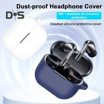 Защитный чехол для наушников, однотонный, ударопрочный, с защитой на 360 градусов, силиконовый чехол для зарядки, защитный чехол для SamsungGalaxy Buds 3/3pro чёрный