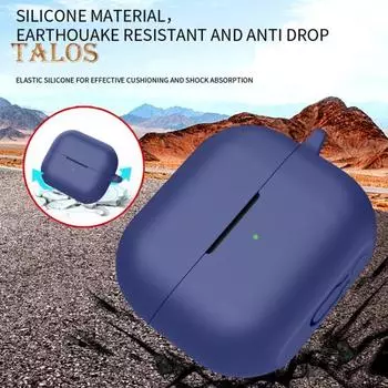 Защитный чехол для наушников, однотонный, ударопрочный, с защитой на 360 градусов, силиконовый чехол для зарядки, защитный чехол для SamsungGalaxy Buds 3/3pro фиолетовый