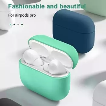 Защитный чехол для наушников, противоударный, мягкий силиконовый, однотонный, беспроводной, спортивный, защита от пролития наушников для Airpods Pro2 белый