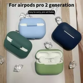 Защитный чехол для наушников, противоударный мягкий силиконовый чехол для наушников, совместимый с Bluetooth, для Airpods Pro2
