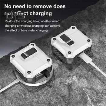 Защитный чехол для наушников, ударопрочный, ударопрочный, защита на 360 градусов, защитный чехол для AirPods 4 for Airpods 4 чёрный