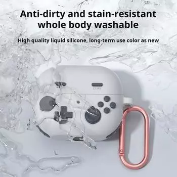 Защитный чехол для наушников, ударопрочный, устойчивый к царапинам, простая установка, защитный чехол для зарядного устройства наушников розовый