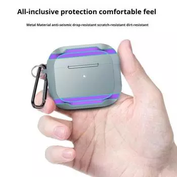Защитный чехол для наушников, ударопрочный, устойчивый к царапинам, защитный чехол для всего корпуса наушников for Airpods 4 синий