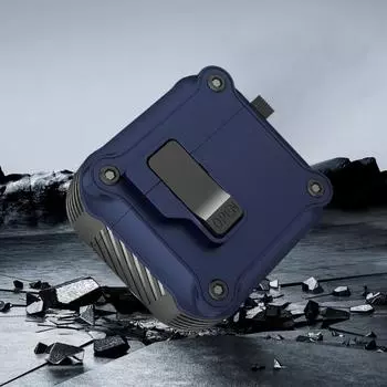 Защитный чехол для наушников Yousheng, ударопрочный, устойчивый к ударам, защитный чехол на 360 градусов для AirPods 4 for Airpods 4 чёрный