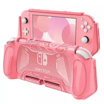 Защитный чехол для Nintendo Switch Lite с хранилищем игровых карт Чехол-держатель для Switch Lite, устойчивый к царапинам и скольжению, устойчивый к падениям жёлтый