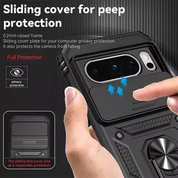 Защитный чехол для объектива камеры для Google Pixel 8 Pro, магнитное кольцо-держатель, защитное кольцо для Google Pixel 8 Pixel8 Pro, задняя крышка For Pixel 8 Pro розового золота