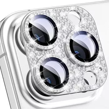 Защитный чехол для объектива камеры со стразами и бриллиантами для iPhone 16 Pro Max 15 Plus 14 13 Mini 12 11 Iphone16 16Plus, аксессуары для защиты телефона For iPhone 16 розовый