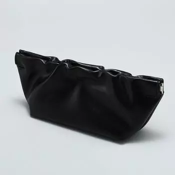 Защитный чехол для очков из искусственной кожи, корейский футляр для хранения солнцезащитных очков, сумка для очков Cloud, сумка для монет чёрный