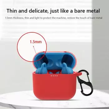 Защитный чехол для отсека для зарядки наушников, Защитная коробка для наушников с защитой от потери D синий