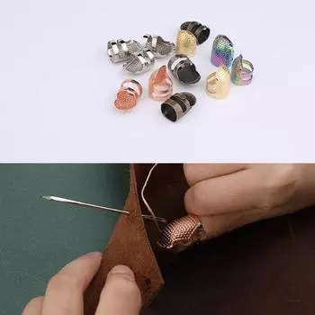 Защитный чехол для пальцев Бытовые швейные принадлежности Аксессуары Иглы для напёрстка Кольцо для напёрстка Игла для рукоделия M