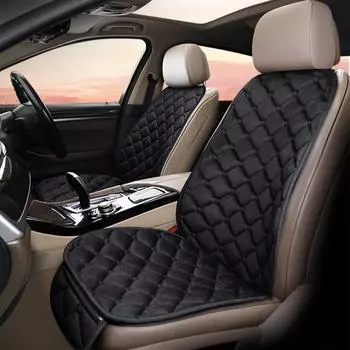 Защитный чехол для переднего сиденья автомобиля, плюшевый коврик для водительского сиденья, теплый защитный чехол для переднего сиденья, дышащий зимний чехол для автомобильного сиденья с передней частью кофейный