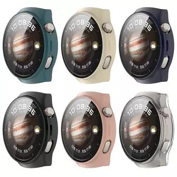 Защитный чехол для ПК-часов с защитной рамкой из закаленного стекла, пылезащитный, устойчивый к царапинам, для умных часов Huawei Watch 4 Pro A