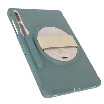 Защитный чехол для планшета Galaxy, трехслойный, прочный, с защитой от падений, с ремешком на руку зелёный
