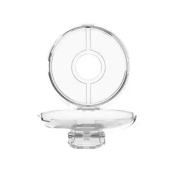 Защитный чехол для Pokmon GO Plus + 2023, прозрачный жесткий футляр для Poke Ball Go Plus с колпачками для кнопок и зажимом для запястья — 1 упаковка чистый