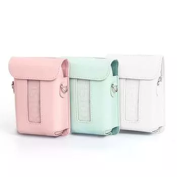 Защитный чехол для принтера смартфона Instax Mini Link 3, сумка через плечо из искусственной кожи с мягкой подкладкой, надежная сумка для хранения белый