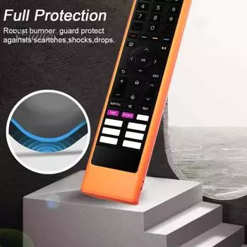 Защитный чехол для пульта дистанционного управления, ударопрочный, полная защита, идеальная посадка, простой в установке силиконовый чехол для Hisense ERF3C80H/ERF3J80H флуоресцентный синий