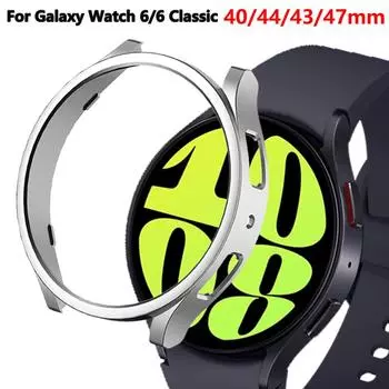 Защитный чехол для Samsung Galaxy Watch 6, 40 мм, 44 мм, корпус экрана ПК для часов 6 Classic, 43 мм, 47 мм, защитная рамка для SmartWatch, крышка Galaxy Watch 6 40mm