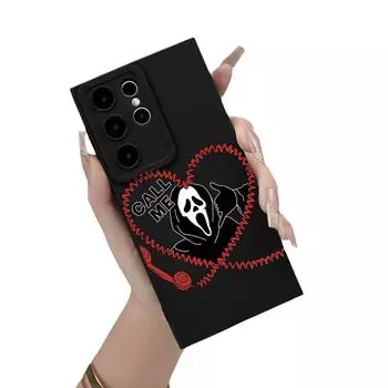 Защитный чехол для Samsung S23A55 Love Electric Connection с покрытием «под цвет стекла» и защитой от падений. Samsung S23ULTRA чёрный