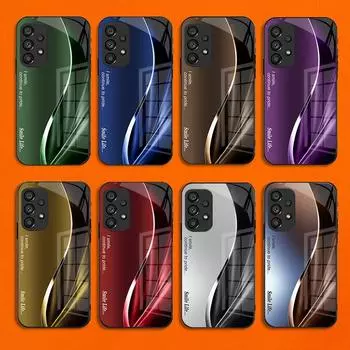 Защитный чехол для Samsung S серии: Градиентная линия, полное покрытие, защита от падения для S10, S9, A40, S22Ultra. A20e