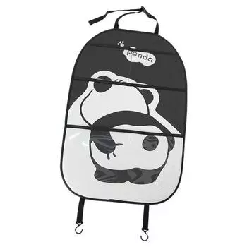 Защитный чехол для спинки автомобильного сиденья из кожи, защитный чехол для заднего сиденья автомобиля от грязи, защитный коврик для сиденья автомобиля, автомобильные аксессуары для детей чёрный