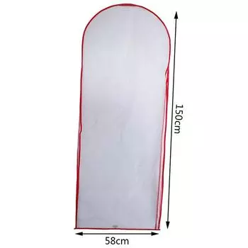 Защитный чехол для свадебного платья, пылезащитный чехол, сумка для свадебного платья, пылезащитный чехол S