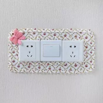 Защитный чехол для Switch Наклейки для Switch Наклейки на стену Бытовые ткани Кружево Наклейки для розеток Декоративные наборы Креативный Простой Современный Европейский стиль Lily three open Buy 10 get 1 free