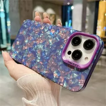 Защитный чехол для телефона Bling Glitter Dream Shell IMD для iPhone 14 Pro Max 13 12 11 XR X XS, мягкий силиконовый противоударный чехол iPhone 14 Pro Max белый