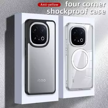Защитный чехол для телефона IQOO 13 12 Pro VIVO X200 Pro X200 Pro Mini X100S Pro X100 V30 Pro Защитный прозрачный чехол для камеры For IQOO 13 чёрный