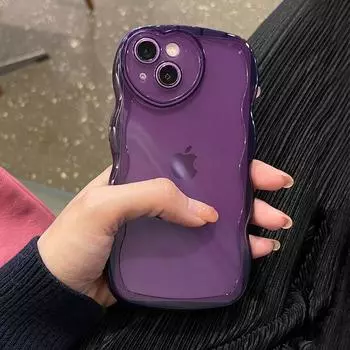 Защитный чехол для телефона с волнистым сердечком и сердечком для Iphone 13 12 11 Pro Max X Xr Xs Max, прозрачный силиконовый чехол-конфетка 13pro For iPhone XR