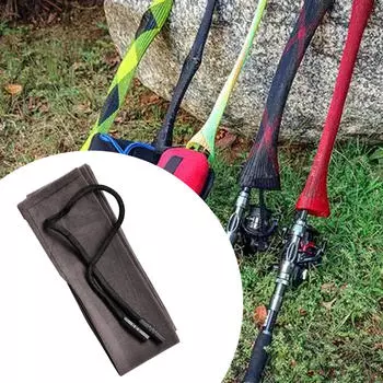 Защитный чехол для удочки, сумка для хранения, переносная переноска, защитный чехол для шеста темно-серого