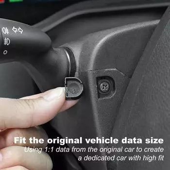 Защитный чехол для винта рулевого колеса автомобиля, чехлы из АБС-пластика, 1 пара для Toyota Sienna Granvia 2025 2025, аксессуары для салона чёрный