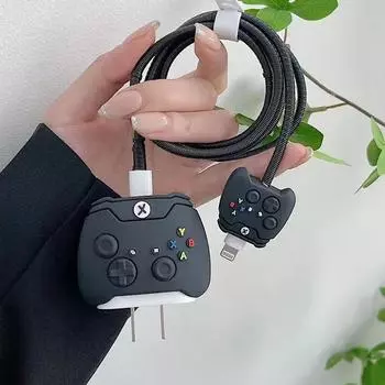 Защитный чехол для зарядного устройства для iPhone, 3D мультяшный милый защитный чехол для кабеля передачи данных, чехол для игровой консоли с динозавром, 20 Вт, 18 Вт, чехол для USB-кабеля для передачи данных Ipad белый