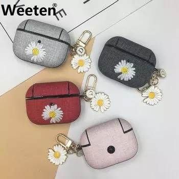 Защитный чехол GD Daisy Flower для ПК для Airpods 1 2 Pro, защитный чехол для гарнитуры, аксессуары для Airpods Cover For Airpods Pro чёрный