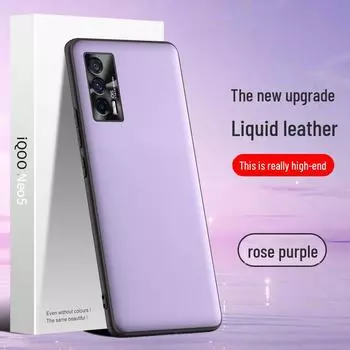 Защитный чехол iQOO Neo5 из жидкой кожи, устойчивый к падениям и загрязнениям, цельный дизайн. iQOONeo5