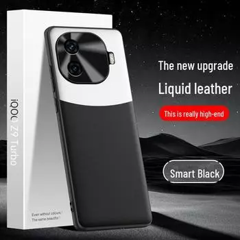 Защитный чехол iQOO Z9 Turbo Liquid Leather - цельный чехол против падения vivoY200GT