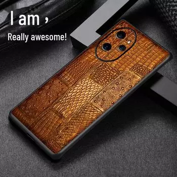 Защитный чехол из натуральной кожи для Honor 100/100Pro Phone Shell