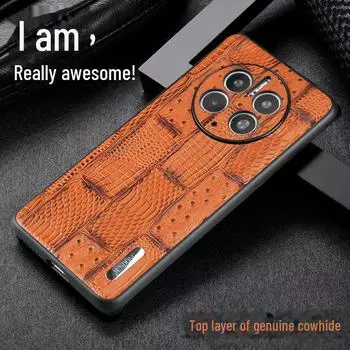 Защитный чехол из натуральной кожи для VIVO X60/X60 Pro/X50 Pro+: Роскошь, защита от падений, простой дизайн VIVO X50 Pro+