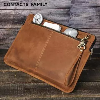 Защитный чехол из натуральной кожи для MacBook Pro 14 – чехол для ноутбука из коровьей кожи MacBook Air 14.2 коричневый