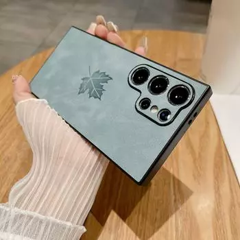 Защитный чехол из овчины для Samsung S24 Ultra, S23 Plus, S22, S21, Note20 - новый мягкий чехол Samsung S24 Ultra