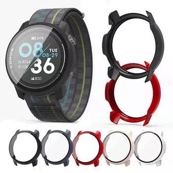 Защитный чехол из ПК + закаленного стекла для COROS Pace 3, полноэкранный защитный чехол-бампер For COROS Pace 3 прозрачный