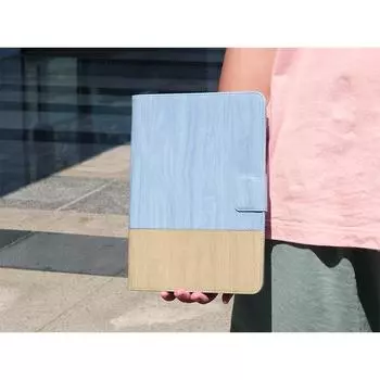 «Защитный чехол из полиуретана для защиты от падения для iPad 10 дюймов, универсальный плоский откидной чехол» 7-8 inches небесно-голубой