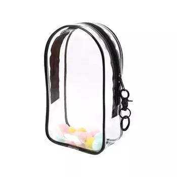 Защитный чехол из ПВХ-резины, Высокопрозрачная анимированная периферийная хлопковая кукла, сумка для прогулок One Size чёрный