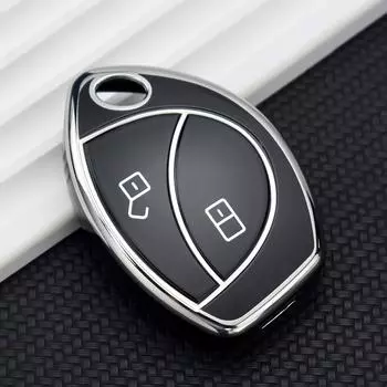 Защитный чехол из ТПУ для ключей, чехол, сигнализация Cobra для Renault Logan для Малайзии, Toyota Truguard VG 2, 3 кнопки, дистанционный держатель 2 Buttons Black