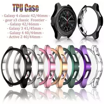 Защитный чехол из ТПУ для Samsung Galaxy Watch 4 Classic 42/46 мм 3 41/45 мм gear S3 Защитный чехол для Samsung Galaxy Watch 4 40/44 мм active 2 40/44 мм active 2 40mm