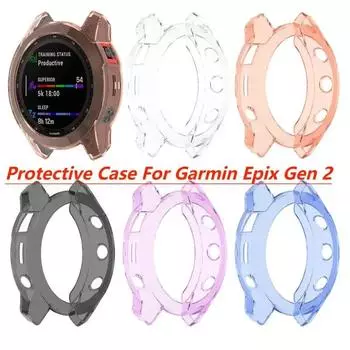 Защитный чехол из ТПУ для умных часов Epix Gen 2 Garmin, мягкий силиконовый бампер Gen2, защитный чехол, аксессуары For EPIX Gen 2 белый
