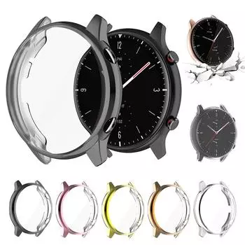 Защитный чехол из ТПУ для Xiaomi Huami Amazfit GTR 2/GTR 2e, полноэкранный защитный чехол прозрачный белый